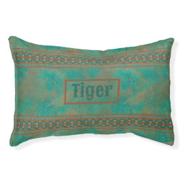 Cama Para Mascotas Mascota pequeño geométrico Verde azulado personali