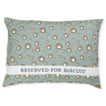 Paw Print Cookies Green Pattern Monogram