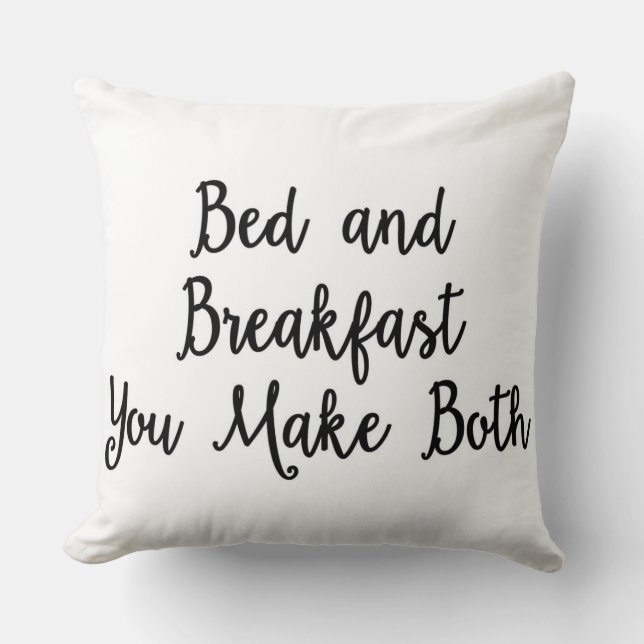 Cama - y - desayuno usted hace ambo la almohada (Anverso)