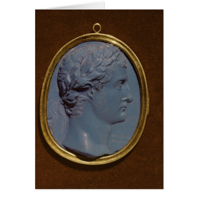 Camafeo que lleva el perfil de Tiberius (Frente)
