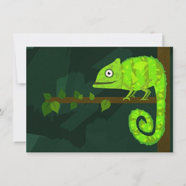 Camaleón lindo verde (Anverso)