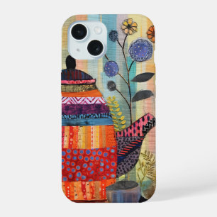 Camaleón Neon Charlie, Collage de Selva Textil