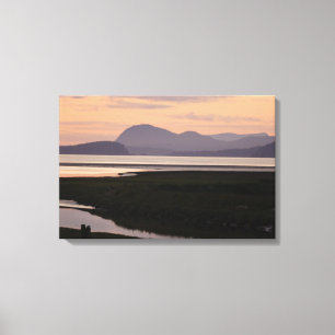 Camano Island, WA, al Atardecer Impresión en Lienz