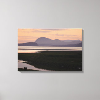 Camano Island, WA, al Atardecer Impresión en Lienz