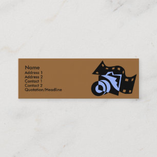 Cámara con las tarjetas del perfil del diseño de