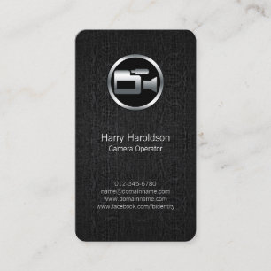 Cámara de operador de cámara Tarjeta de presentaci