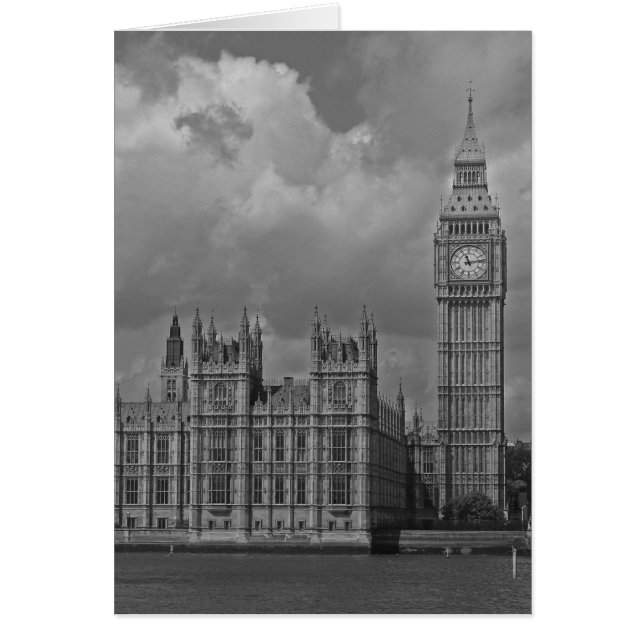 Cámara de Parlamento de Londres y gran Ben Vertica (Frente)