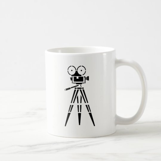 Cámara del escenario de película de la película taza de café