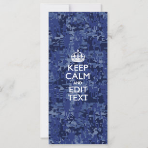 Cámara digital azul MANTENER CALMA Y Editar texto