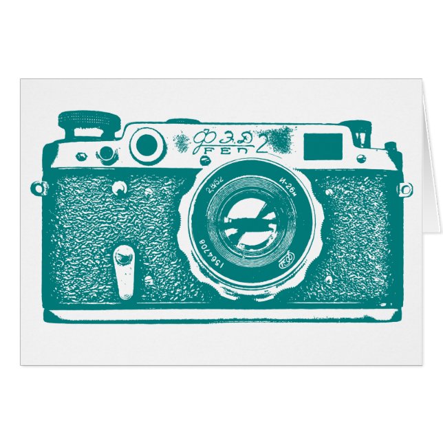 Cámara rusa soviética - Med Dk Cyan (Anverso (Horizontal))