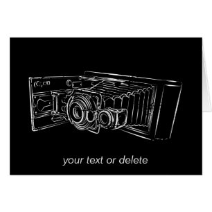 Cámara vieja en blanco