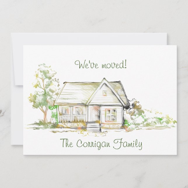 Cámara y árboles nueva tarjeta de Invitación plana (Anverso)