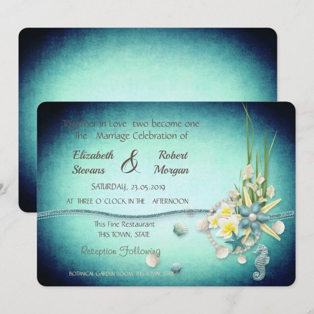 Camaradas, Invitación a la boda de flores (Anverso / Reverso)
