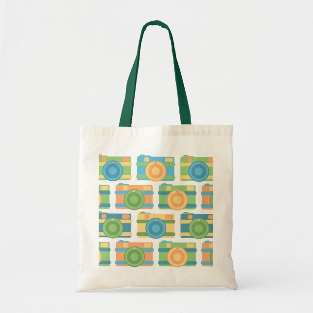 "Cámaras retro coloridas" Bolsa Tote (Frente)