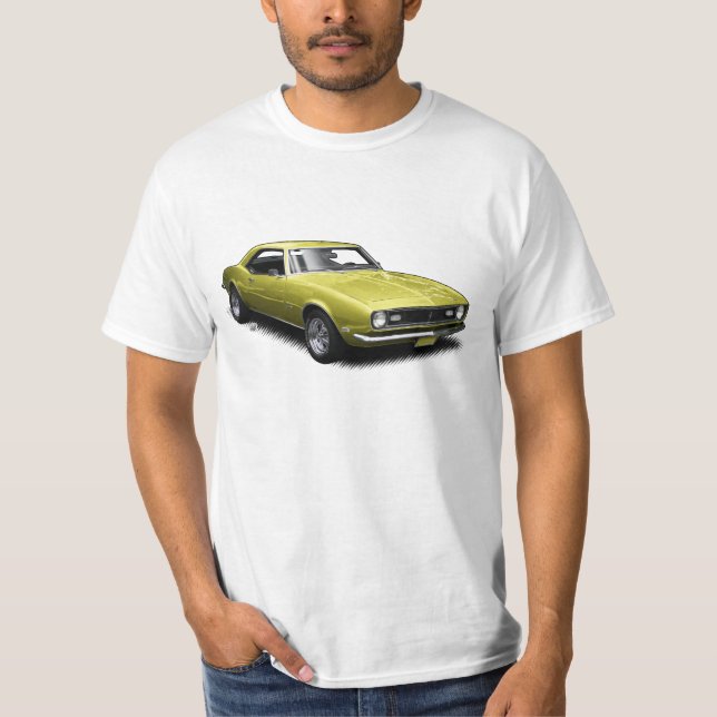 Camaro amarillo en la camiseta blanca (Anverso)