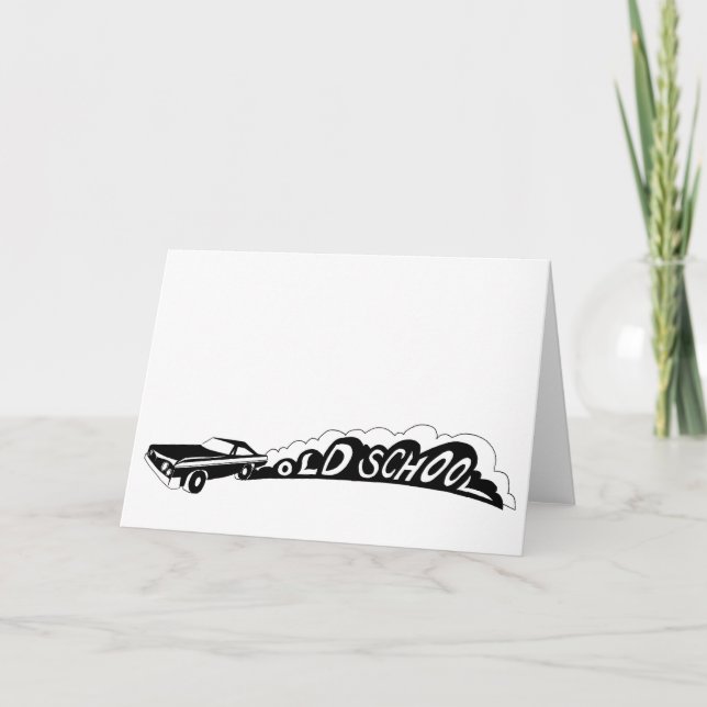 Camaro de la vieja escuela - Tarjetas de felicitac (Anverso)