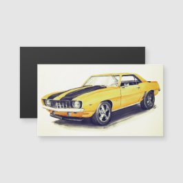 Cámaro Magnet Amarillo 1969
