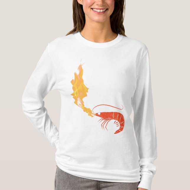 Camarón en una camiseta incendiada (Anverso)