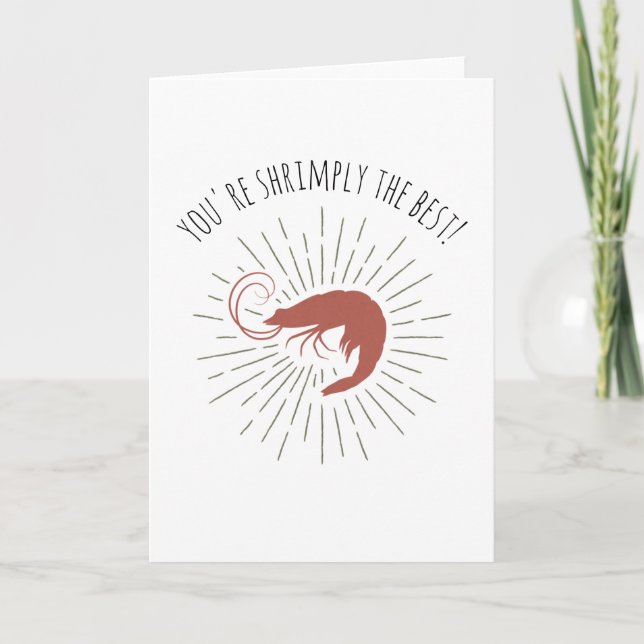 Camarón retro de mariscos de personalizable (Anverso)