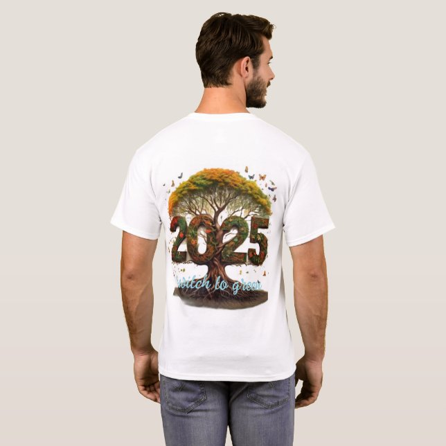 Cambiar a camiseta verde. (Reverso completo)