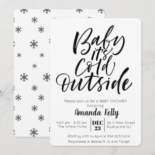 CAMBIAR COLOR - Invitación moderna para baby showe