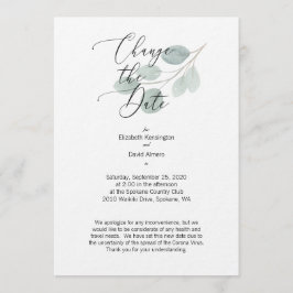 Cambiar el Boda de la tarjeta de fecha