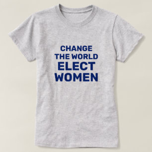 Cambiar el mundo - Elección de camisetas para muje