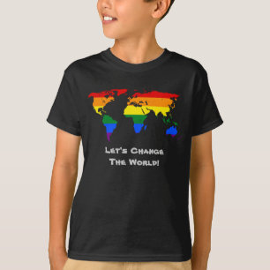Cambiar la camiseta del orgullo gay del mundo