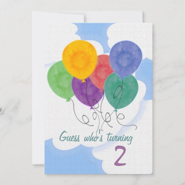 Cambiar la invitación a la fiesta de cumpleaños po (Anverso)