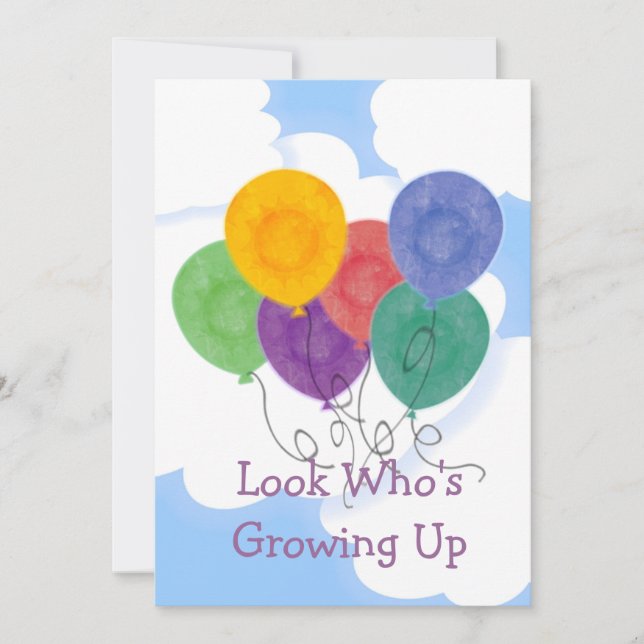 Cambiar la invitación a la fiesta de cumpleaños po (Anverso)