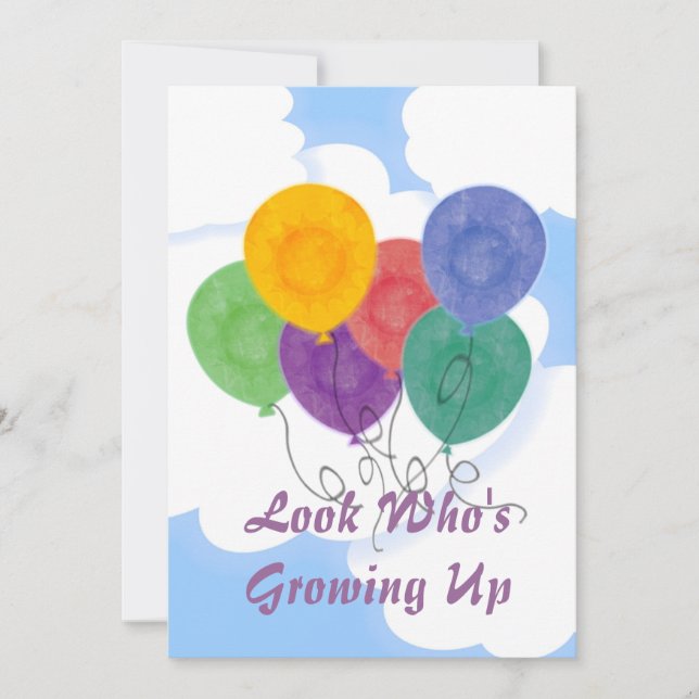 Cambiar la invitación a la fiesta de cumpleaños po (Anverso)