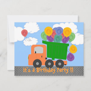 Cambiar la invitación de cumpleaños de Age Truck
