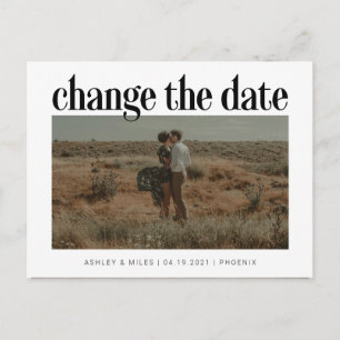 Cambiar la Invitación fotográfica Boda de fecha