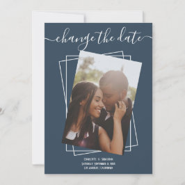 Cambiar la tarjeta de Boda fotográfico de tipograf