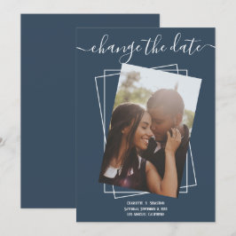 Cambiar la tarjeta de Boda fotográfico de tipograf