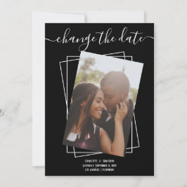 Cambiar la tarjeta de Boda fotográfico de tipograf
