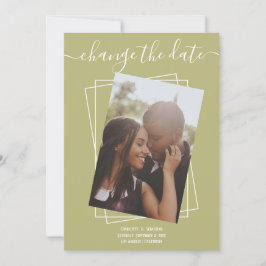 Cambiar la tarjeta de Boda fotográfico de tipograf