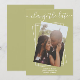 Cambiar la tarjeta de Boda fotográfico de tipograf