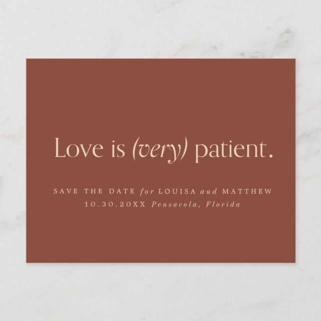 Cambiar la tarjeta postal de fecha (Anverso)