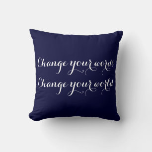 Cambiar las palabras cambiar la almohada del mundo