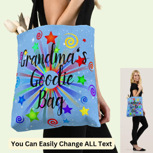 Cambiar nombre Tote de la bolsa Goodie de la abuel