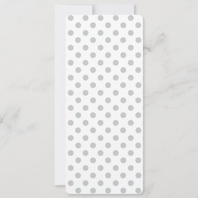 Cambiar puntos de polka gris Cualquier Personaliza (Anverso)