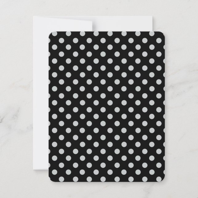 Cambiar puntos de polka gris Cualquier Personaliza (Anverso)