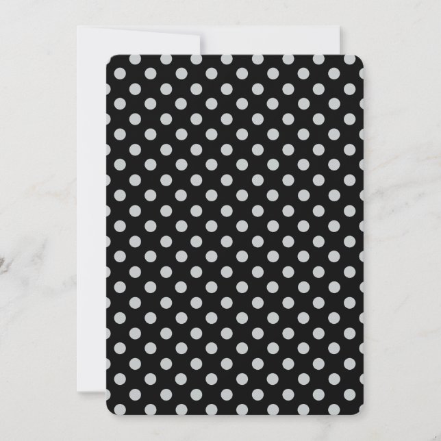 Cambiar puntos de polka gris Cualquier Personaliza (Anverso)