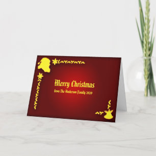 Cambiar TODO el texto Rojo Amarillo Feliz Navidad