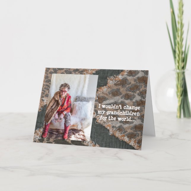 Cambiaría el mundo por la tarjeta de mis nietos (Anverso)