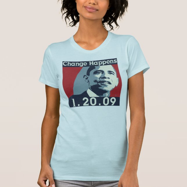 Cambie la camiseta de la mujer de Obama (Anverso)
