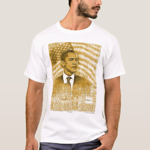"Cambie" la camiseta del oro de Barack Obama
