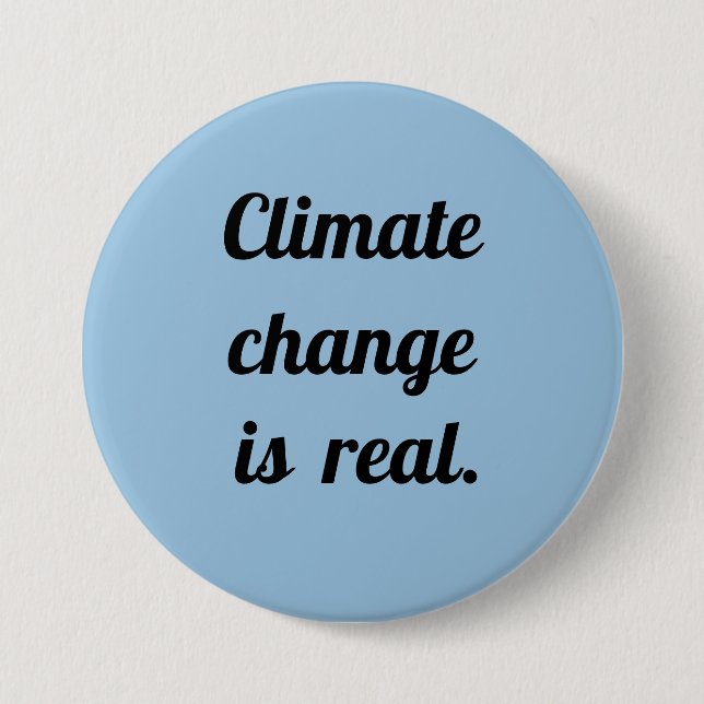 Cambio Climático: Botón Azul Claro (Anverso)