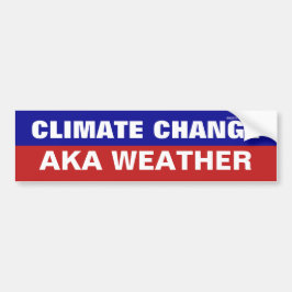 Cambio climático, conocido como pegatina de parach